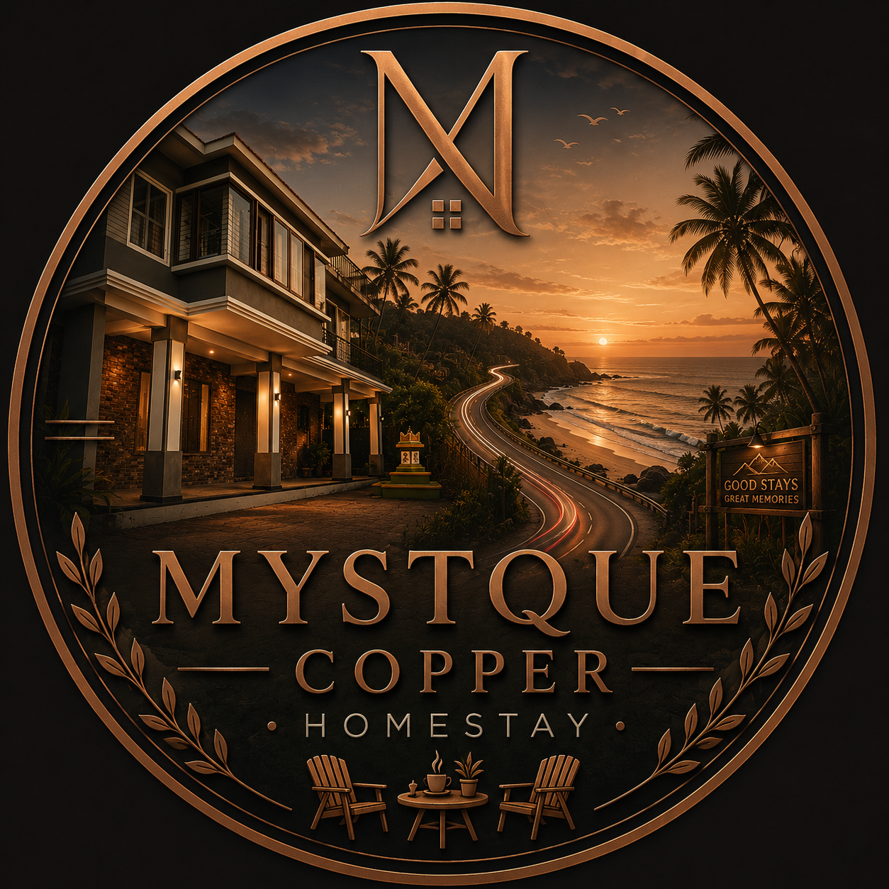 Mystique Copper Villa emblem